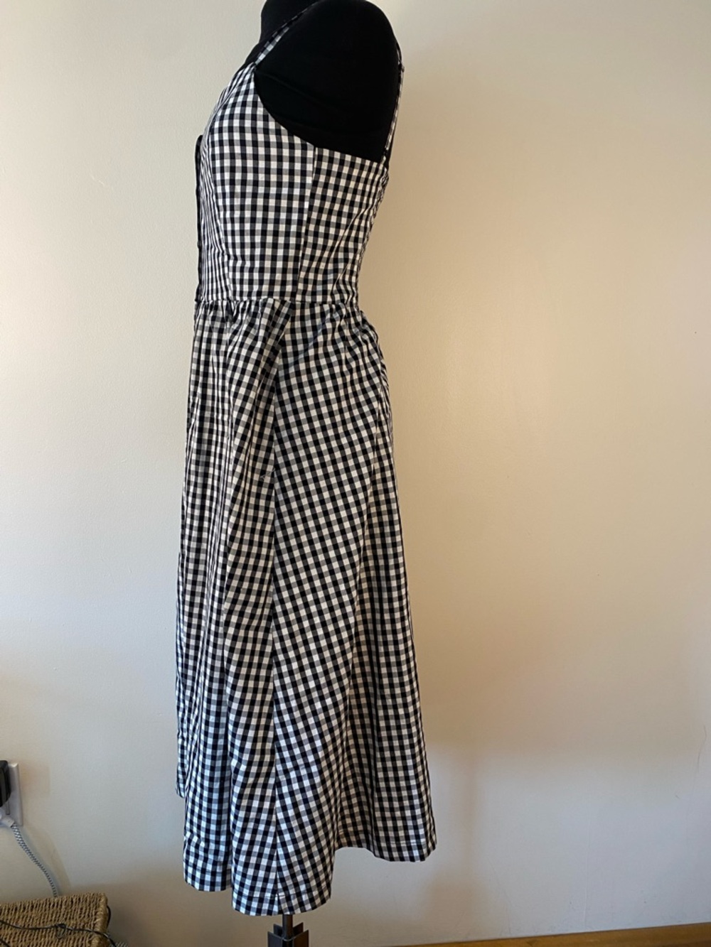 Reitmans Black and White Gingham Button-Front Sundress - Picture 2 of 12